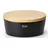 oval 30 cm matt schwarz