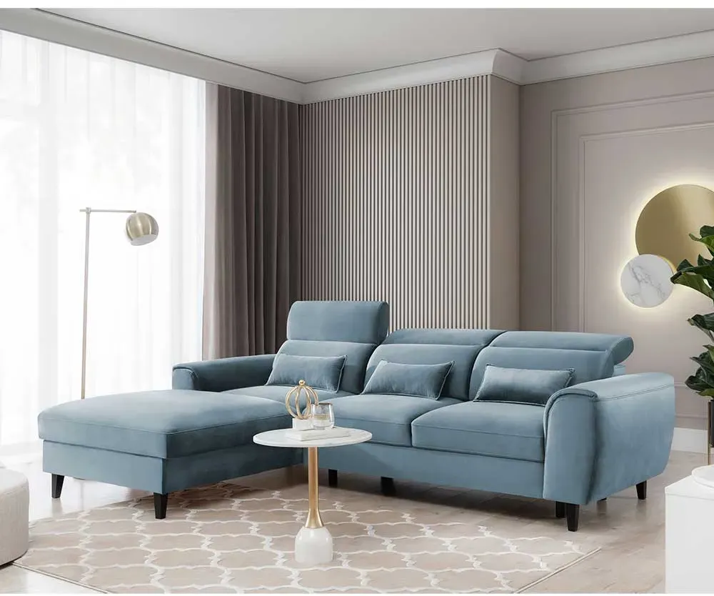 Ecksofa Sofa mit Schlaffunktion und Bettkasten