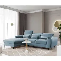 Ecksofa Sofa mit Schlaffunktion und Bettkasten