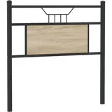 vidaXL Ersatz-Kopfteil Sonoma-Eiche 80 cm Holzwerkstoff und Stahl