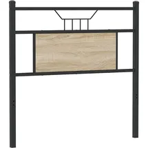 vidaXL Ersatz-Kopfteil Sonoma-Eiche 80 cm Holzwerkstoff und Stahl