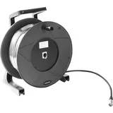 MUSIC STORE CAT5 Kabeltrommel 50m, Neutrik RJ45, Hochwertiges flexibles Kabel, Bruchfestes PVC, Feststellmechanismus, Doppelt geschirmt, Ideal für Mischpult und Stagebox