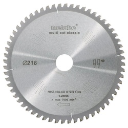 metabo Kreissägeblatt Metabo 628066000 Kreissägeblatt 216 mm 1 St.