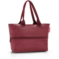Reisenthel Shopper e1 herringbone twist maroon