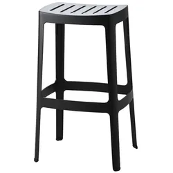 Cane-Line Cut Barhocker, hoch - Schwarz
