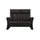 HIMOLLA Ledersofa 2-Sitzer Blau