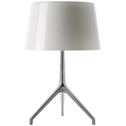 Foscarini - Lumiere XXL Tischleuchte Alu/Weiß - cm - 58 cm