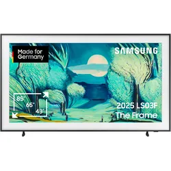 SAMSUNG QLED-Fernseher "GQ55LS03FAU QLED-Fernseher", G (A-G), schwarz, 55, Fernseher, The Frame, Mattes Display, Art Mode, Austauschbare Rahmen, Dolby Atmos