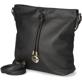 Rieker Damen H1514 Hobo Bag, Schwarz