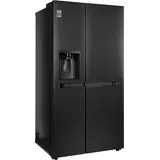 LG Side-by-Side GSLC41EPPE Total No Frost, LINEARCooling, Multi-Airflow, Integrierter Wassertank, silberfarben