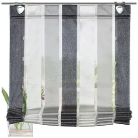 Home fashion Raffrollo LOSANA 80 x 130 cm grau