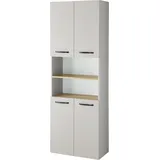 Saphir Quickset 500 Hochschrank 61,6 x 176,4 cm kaschmir Holz