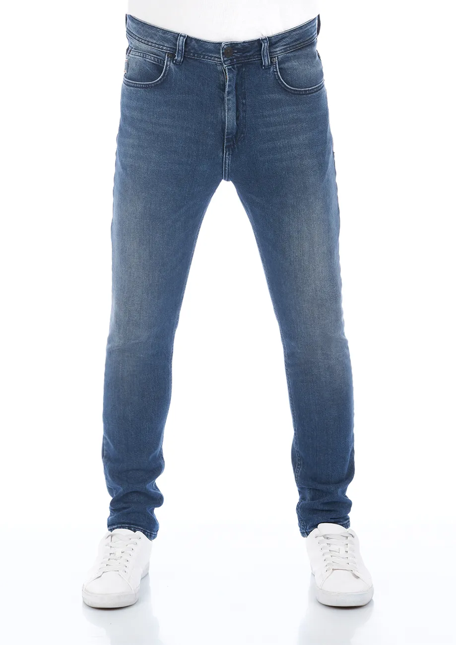 LTB Herren Jeans Henry X -Skinny Tapered Fit Tapered Fit Waldo Wash 53366 Normaler Bund Reißverschluss W 30 L 30