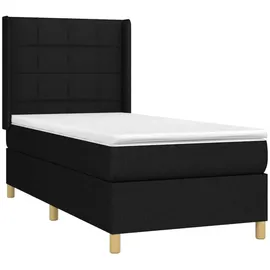 vidaXL Boxspringbett 100 x 200 cm Schwarz