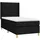 vidaXL Boxspringbett 100 x 200 cm Schwarz