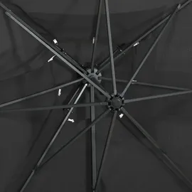 vidaXL Ampelschirm mit Lüftung 250 x 250 cm anthrazit 312362