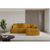 altdecor Ecksofa LONLI-L Cord 2-Sitzer Gelb