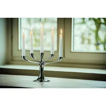 philippi Kerzenleuchter Candelabra Metallguss Silber