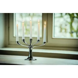 philippi Kerzenleuchter Candelabra Metallguss Silber