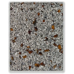 Terralith Farbmuster Edelsteinteppich - Tigerauge / Nebula-