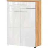 Germania Aledo 75 x 110 x 41 cm hochglänzend / weiß