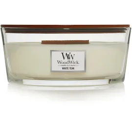 Woodwick White Teak Duftkerze 454 g weiß