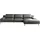 Designwerk Eckcouch Leder 3-Sitzer Grau