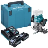 Makita Oberfräse RP 001 GM201 40 V max. 12 mm Brushless + 2x Akku 4,0 Ah + Makpac