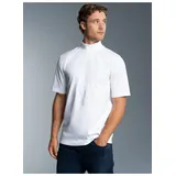 TRIGEMA T-Shirt TRIGEMA "TRIGEMA T-Shirt mit Stehkragen", Damen, Gr. L, weiß, 100% Baumwolle, Basic, Shirts T-Shirt