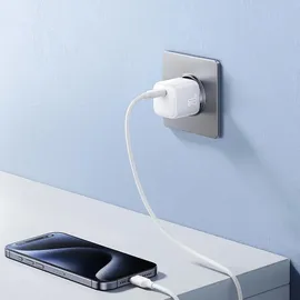 Joyroom JR-TCG08 GaN 20W USB-C Wandladegerät Power Delivery Weiß