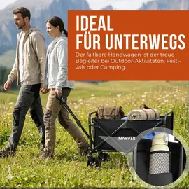 nayver Bollerwagen faltbar schwarz