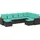 vidaXL Gartensofa-Set 9-tlg. schwarz