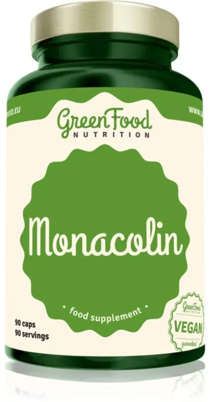 GreenFood Nutrition Monacolin Kapseln zur Aufrechterhaltung eines normalen Cholesterinspiegels 90 KAP