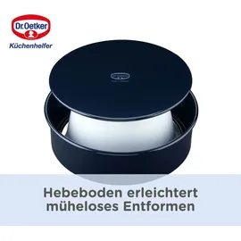 Dr. Oetker Back-Liebe Emaille Garantieform mit Hebeboden Ø 26 cm