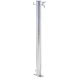 vidaXL Wassersäule für den Garten 40 cm Edelstahl Rund