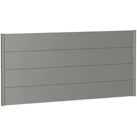 Biohort Sichtschutzelement 200 x 90 cm Quarzgrau Metall