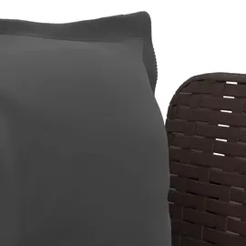 vidaXL 1-Sitzer Sessel 1 x 1 x 1 cm braun