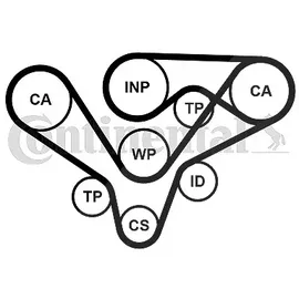 Continental CTAM Wasserpumpe + Zahnriemensatz CT1015WP2PRO