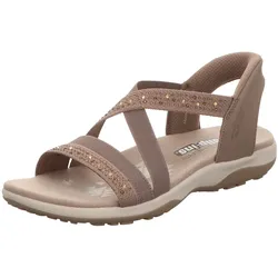 Skechers Damen Sandalette Slip-Ins: Reggae Slim-Summer in braun