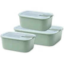 Mepal Frischhaltedosen-Set EasyClip grün 2x 0,7 l und 1x 1,5 l, 1 Set