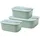 Mepal Frischhaltedosen-Set EasyClip grün 2x 0,7 l und 1x 1,5 l, 1 Set