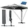 Alu Ampelschirm Ø 360 cm grau inkl. LEDs