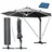 Alu Ampelschirm Ø 360 cm grau inkl. LEDs