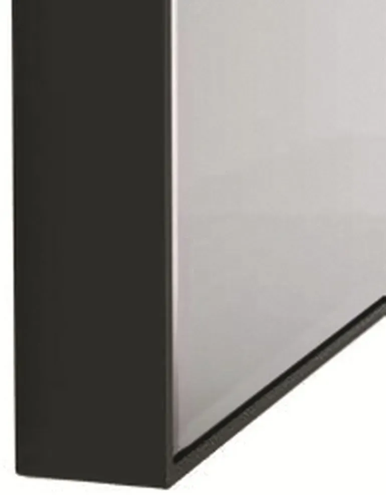 Glassdesign Metall Spiegel 47 - Schwarz matt