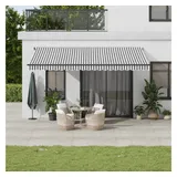 vidaXL Markise Automatisch Anthrazit und Weiß 500x350 cm