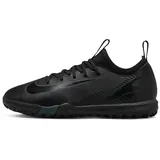 Nike Jr. Mercurial Vapor 16 Academy TF Low-Top-Fußballschuh (jüngere/ältere Kinder) - Schwarz, 36.5