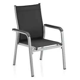 Kettler Basic Plus Stapelsessel 65,5 x 69,5 x 98 cm champagner/mocca