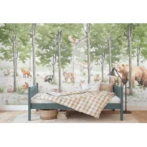 A.S. Création Waldtiertapete Vliestapete 53 cm x 10 m 1 St Beige/Braun/Grün