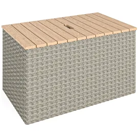 Lounge-Set Sitzgruppe Terrassenmöbel-Set Bostonia 4-tlg. Polyrattan Hellbraun