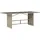 vidaXL Gartentisch mit Glasplatte 190 x 80 x 74 cm Hellgrau